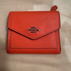 Coach Billfold Orange Wallet